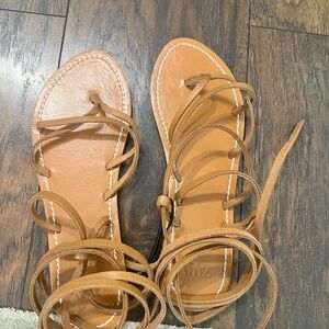 Zara lace up sandals